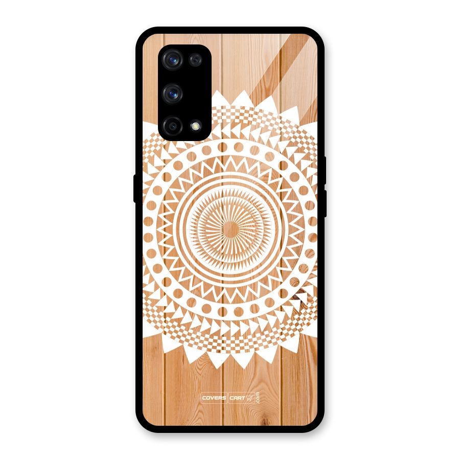 Mandala Design Glass Back Case for Realme X7 Pro