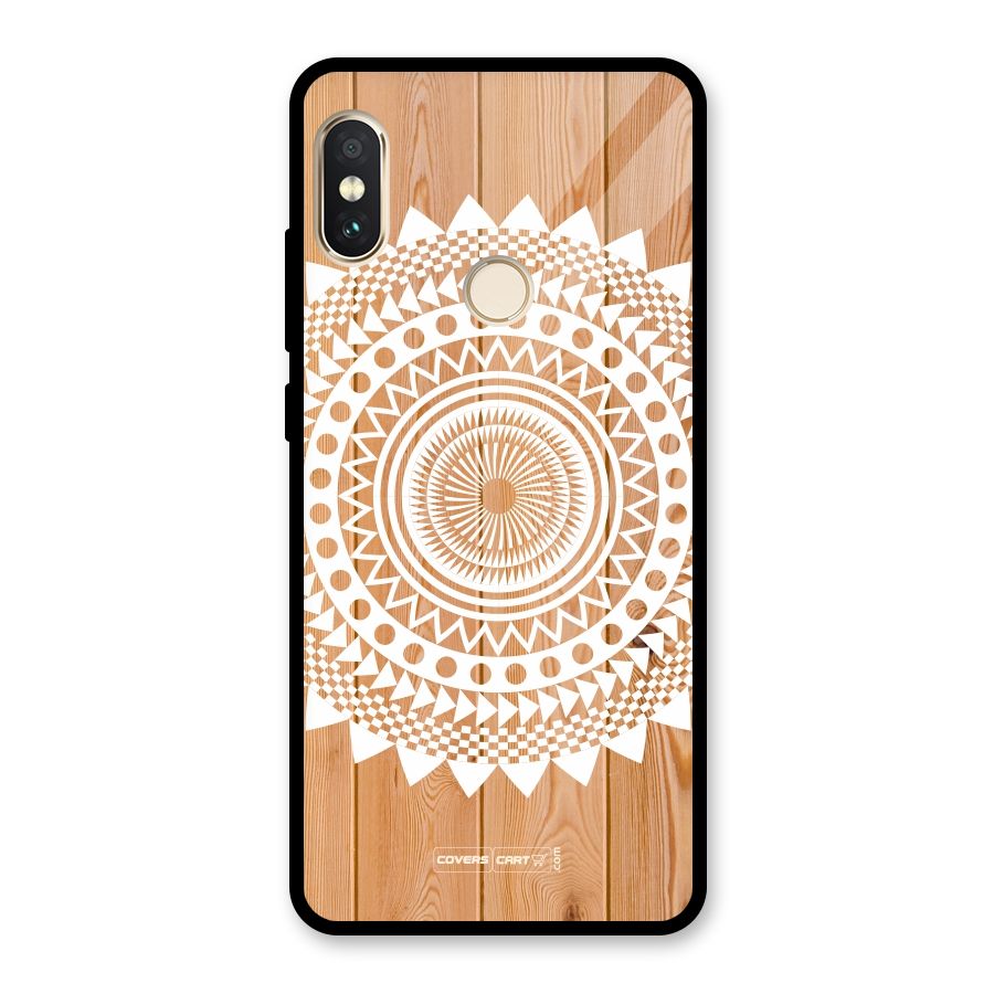 Mandala Design Glass Back Case for Redmi Note 5 Pro