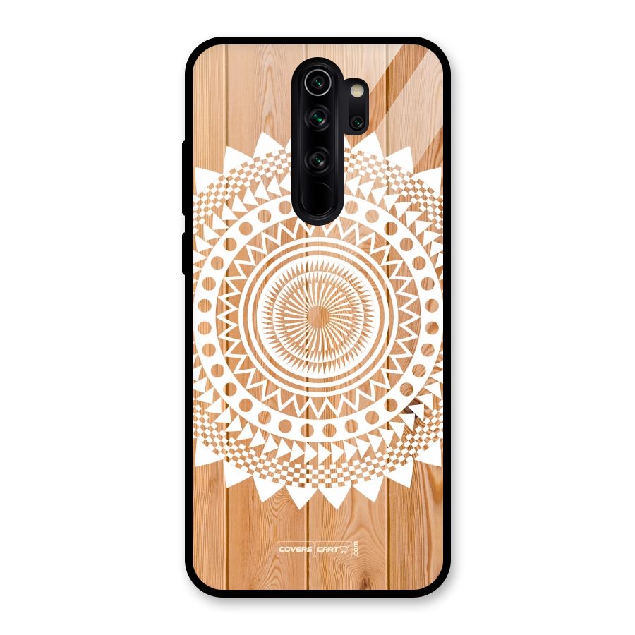 Mandala Design Glass Back Case for Redmi Note 8 Pro