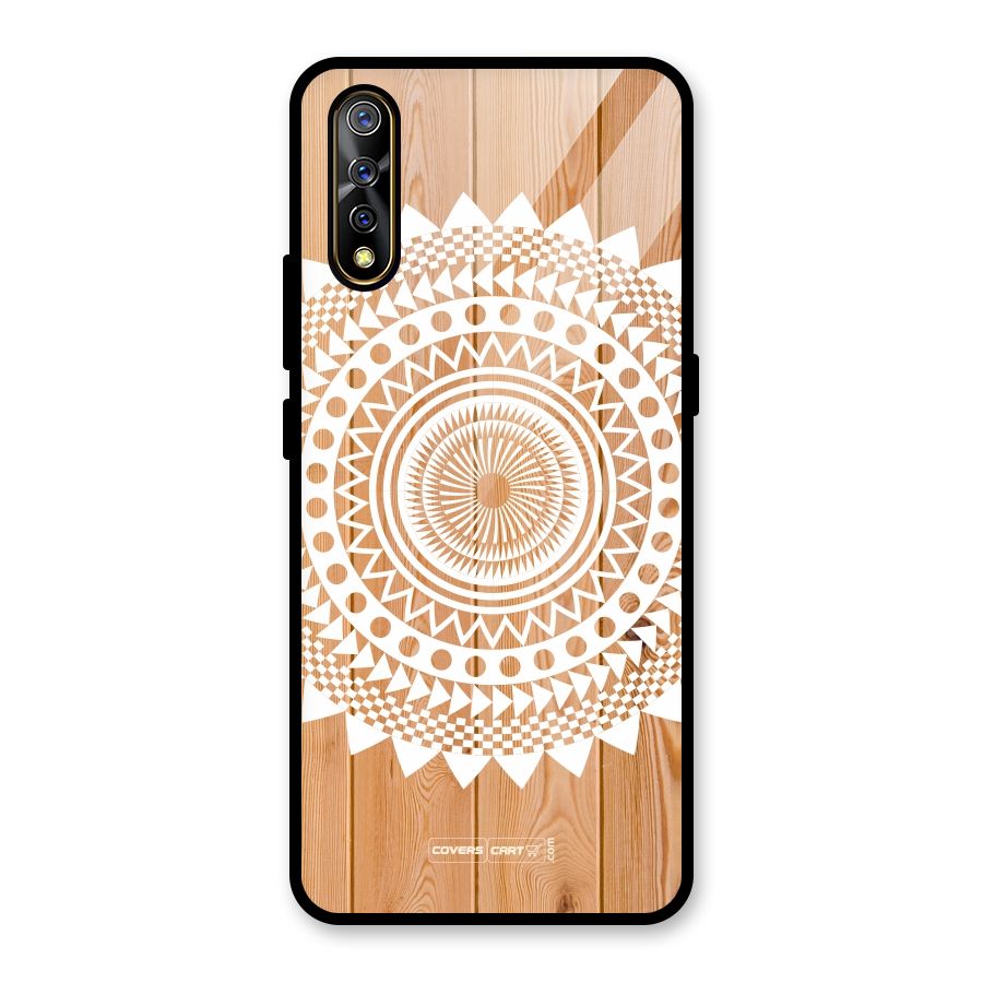 Mandala Design Glass Back Case for Vivo S1