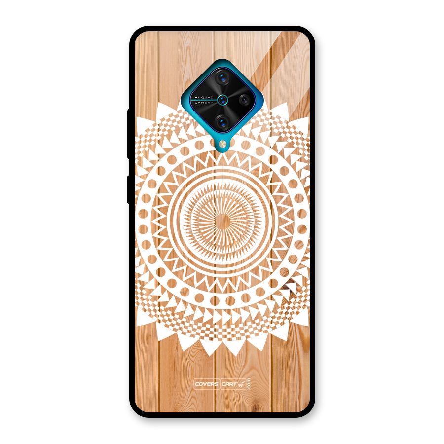 Mandala Design Glass Back Case for Vivo S1 Pro
