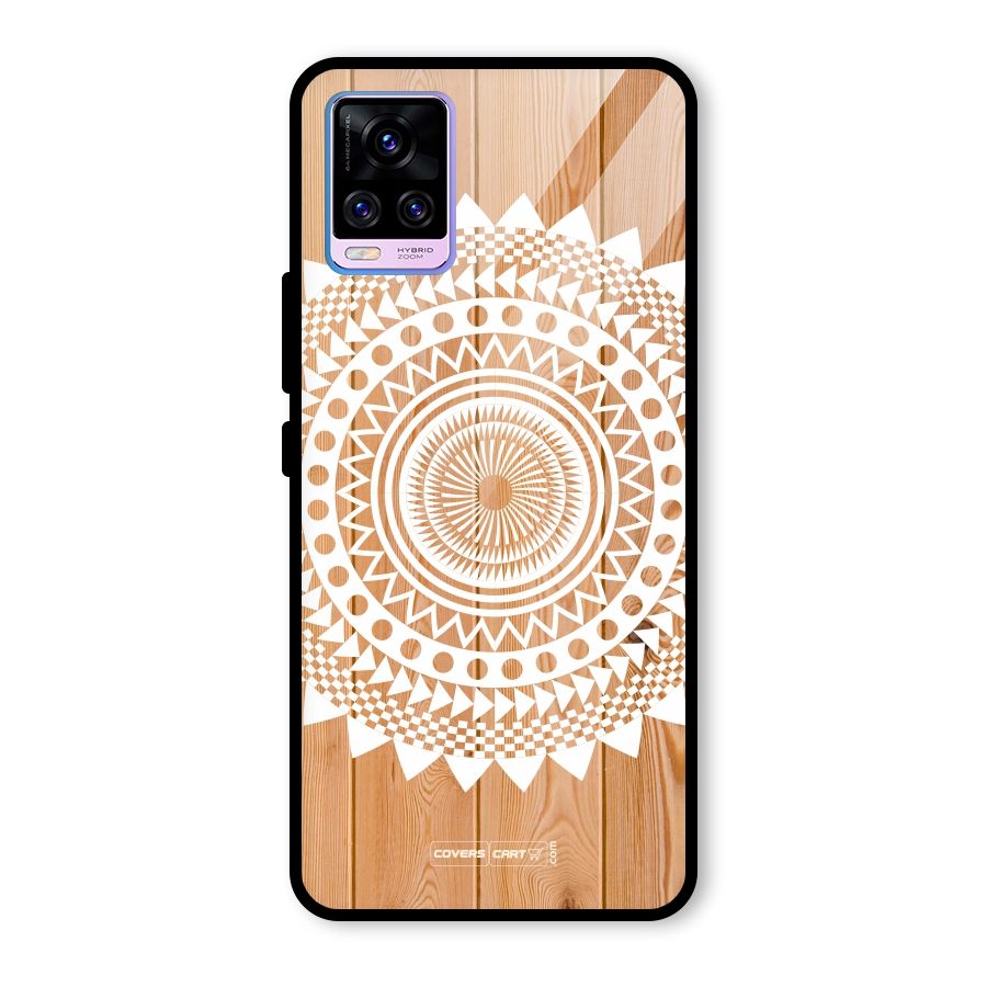 Mandala Design Glass Back Case for Vivo V20 Pro