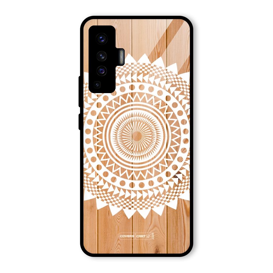 Mandala Design Glass Back Case for Vivo X50