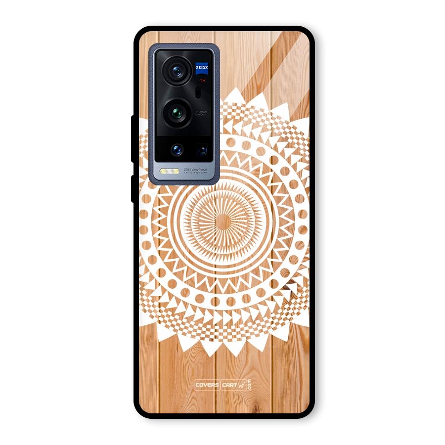 Mandala Design Glass Back Case for Vivo X60 Pro Plus