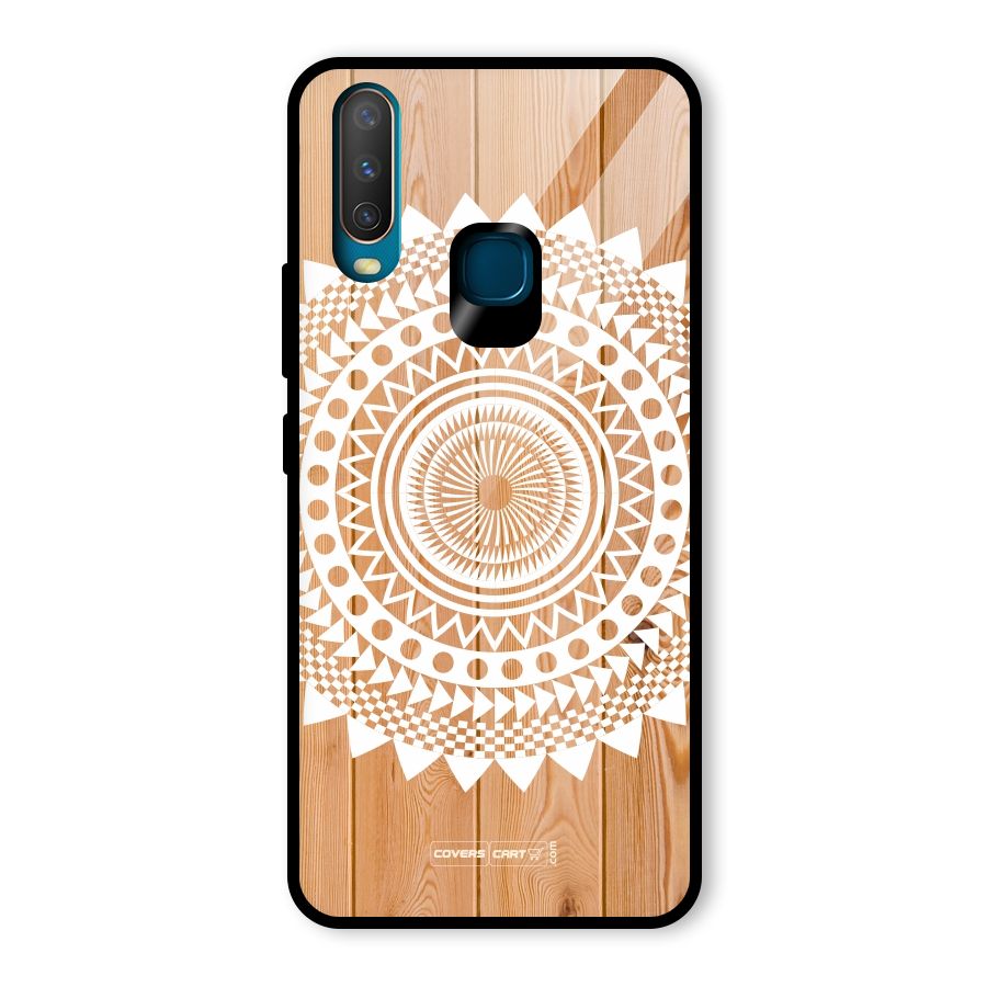 Mandala Design Glass Back Case for Vivo Y12