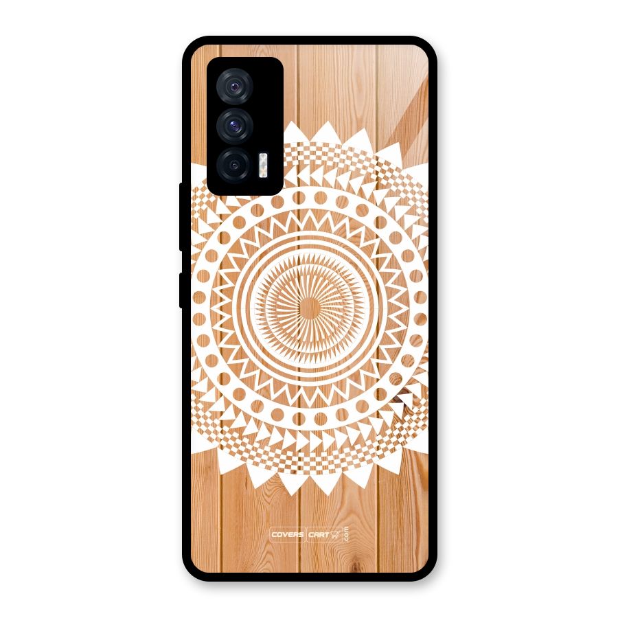 Mandala Design Glass Back Case for Vivo iQOO 7 5G
