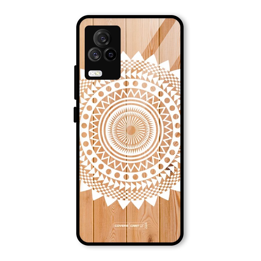 Mandala Design Glass Back Case for Vivo iQOO 7 Legend 5G