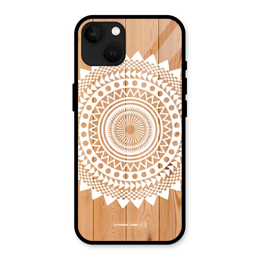 Mandala Design Glass Back Case for iPhone 13