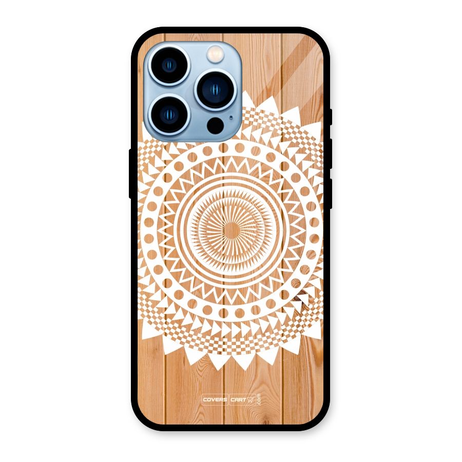 Mandala Design Glass Back Case for iPhone 13 Pro