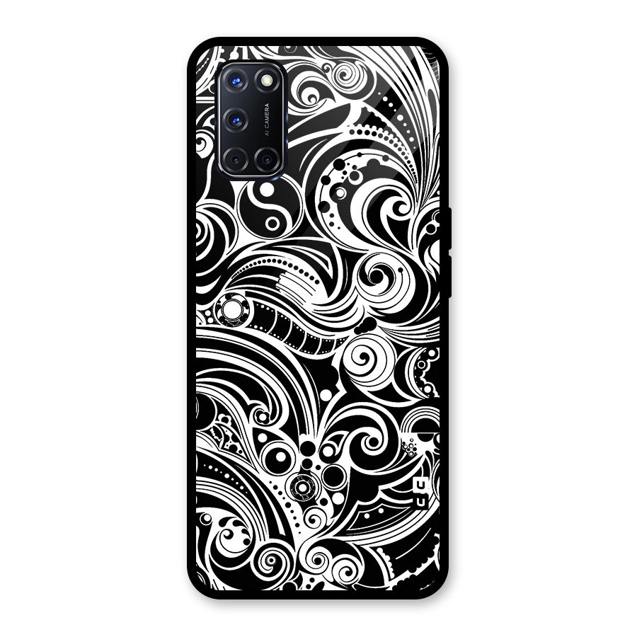 Maori Art Design Abstract Glass Back Case for Oppo A52