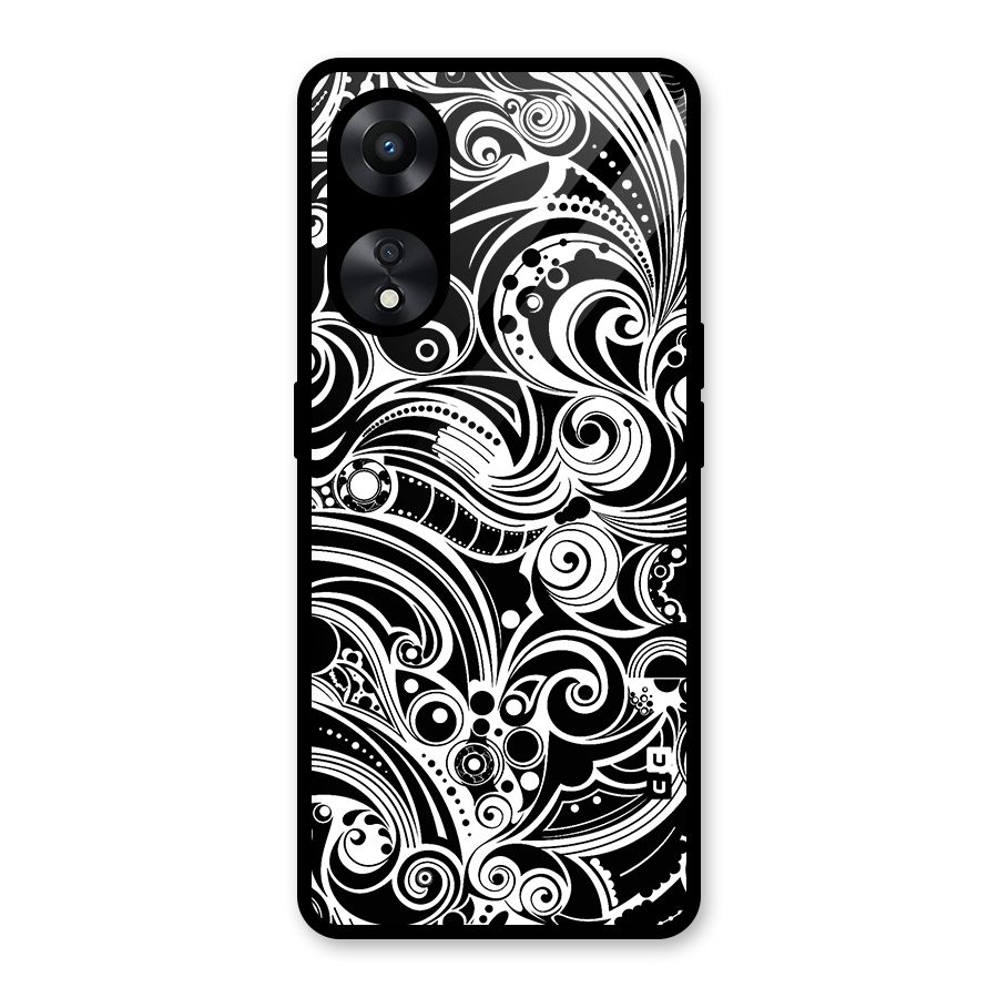 Maori Art Design Abstract Glass Back Case for Oppo A78
