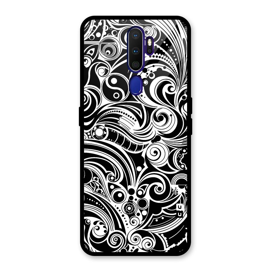 Maori Art Design Abstract Glass Back Case for Oppo A9 (2020)