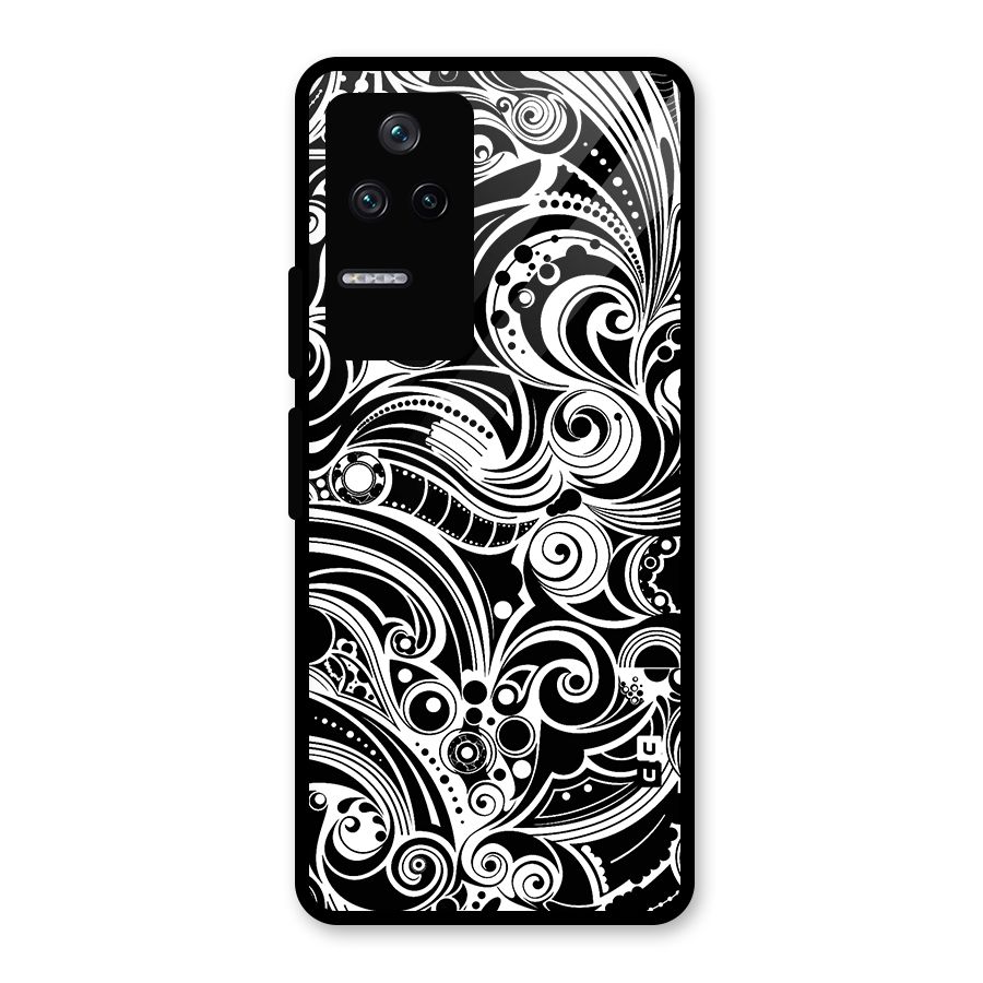 Maori Art Design Abstract Glass Back Case for Poco F4 5G