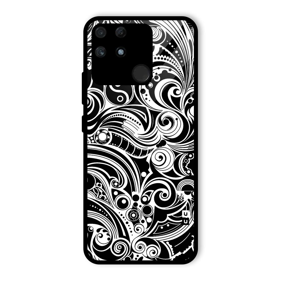 Maori Art Design Abstract Glass Back Case for Realme Narzo 50A
