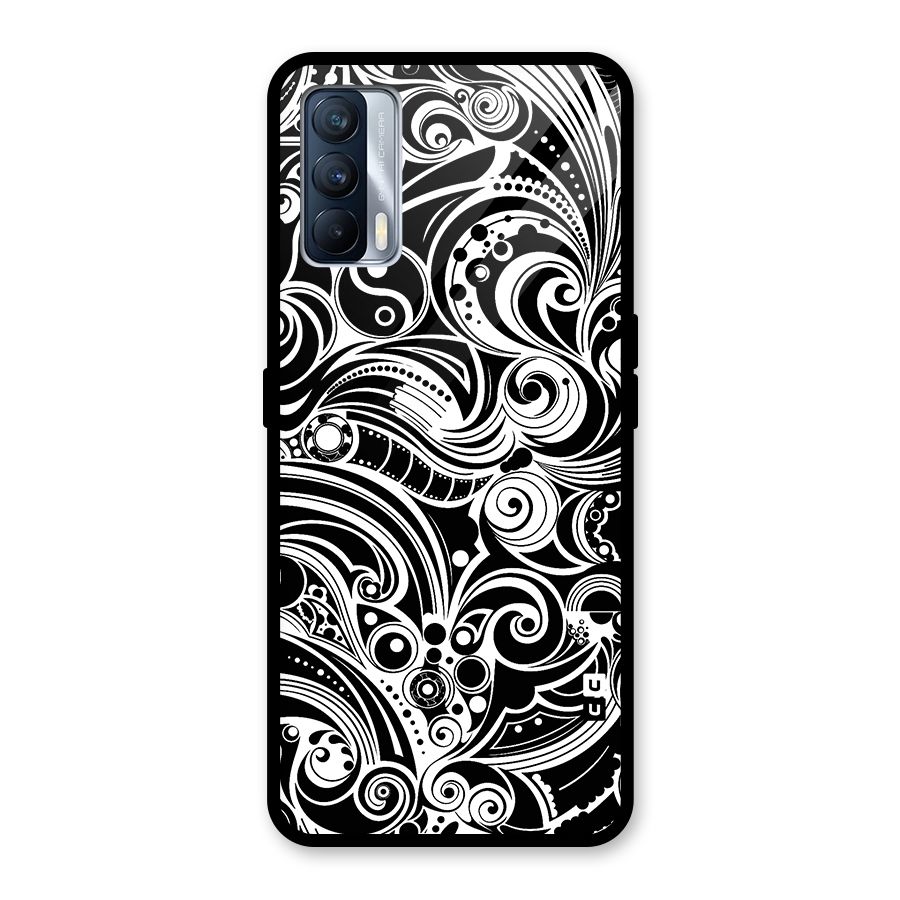 Maori Art Design Abstract Glass Back Case for Realme X7