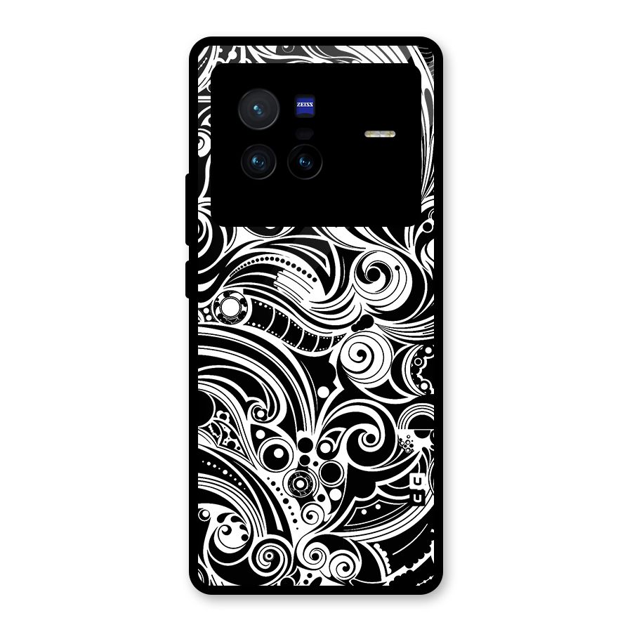 Maori Art Design Abstract Glass Back Case for Vivo X80