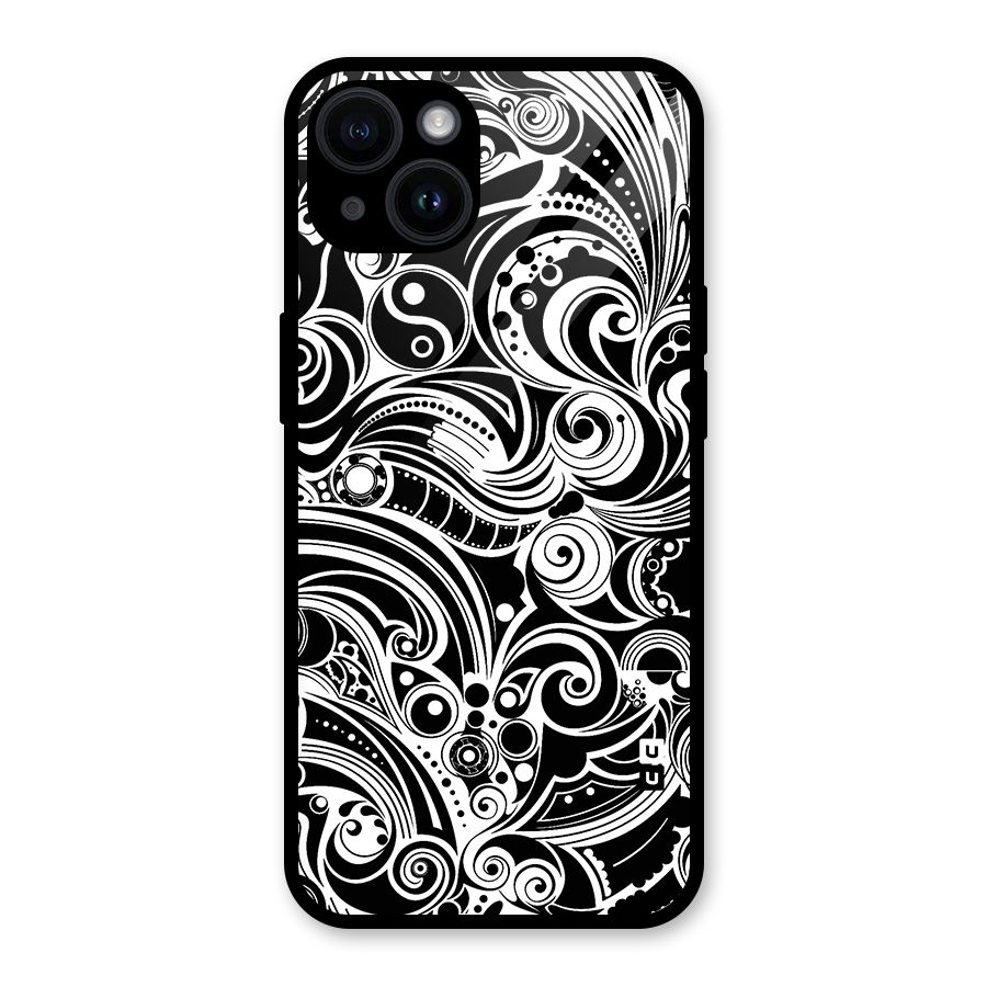 Maori Art Design Abstract Glass Back Case for iPhone 14