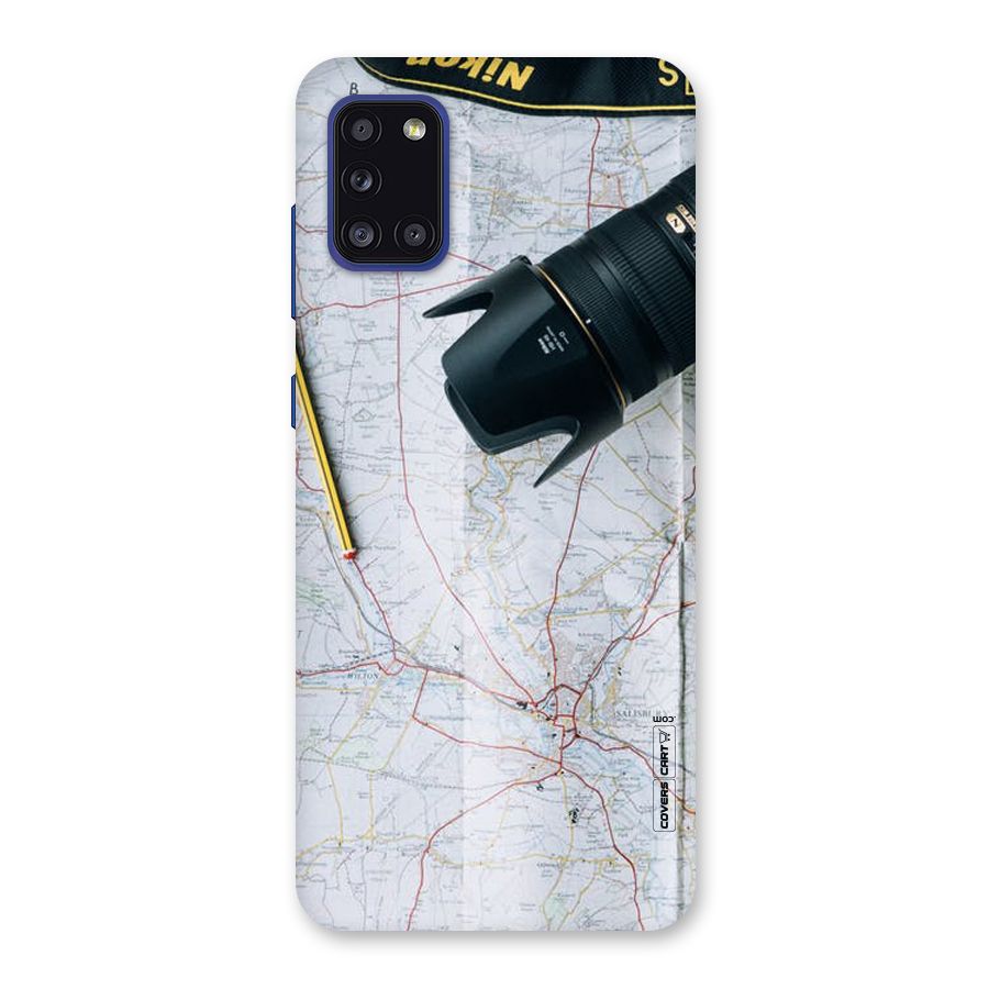 Map And Camera Back Case for Galaxy A31