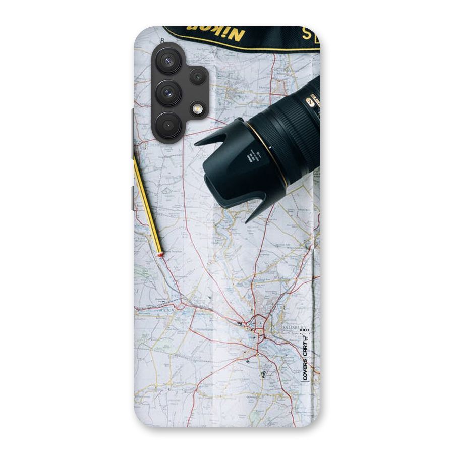 Map And Camera Back Case for Galaxy A32