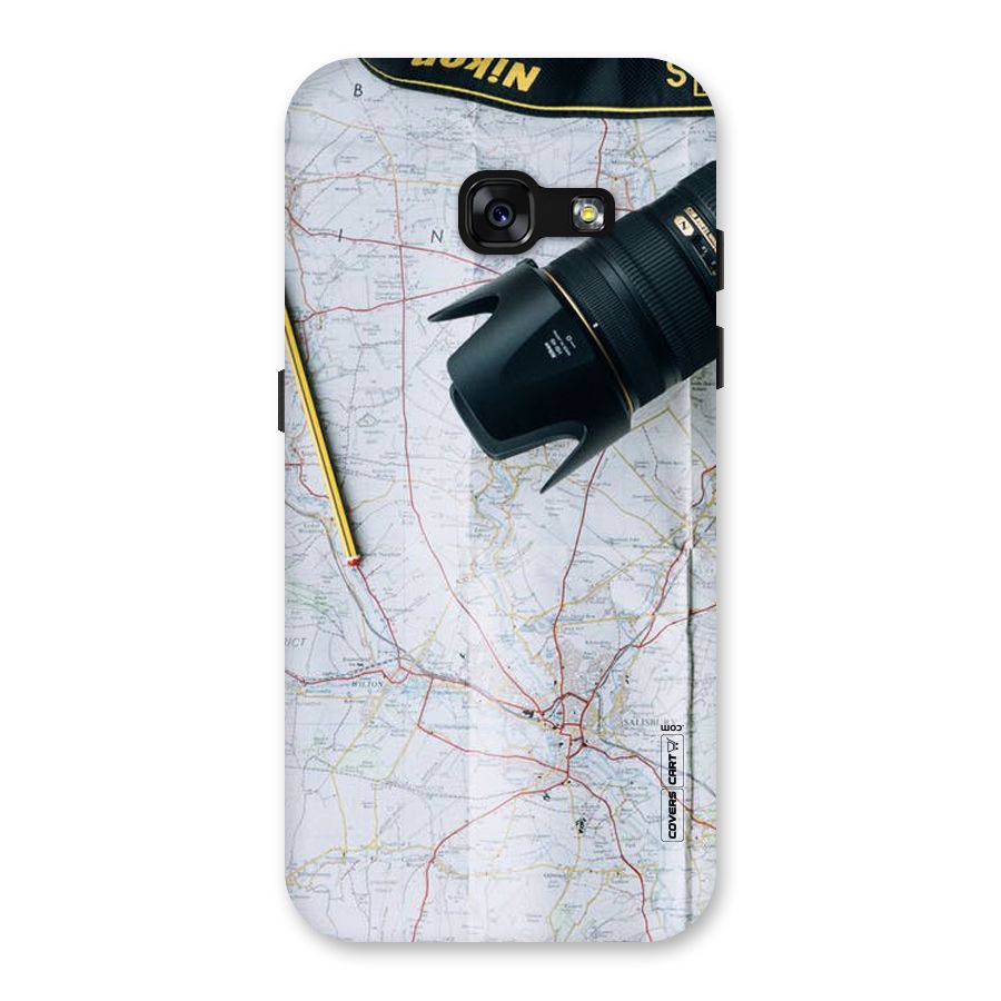 Map And Camera Back Case for Galaxy A3 (2017)