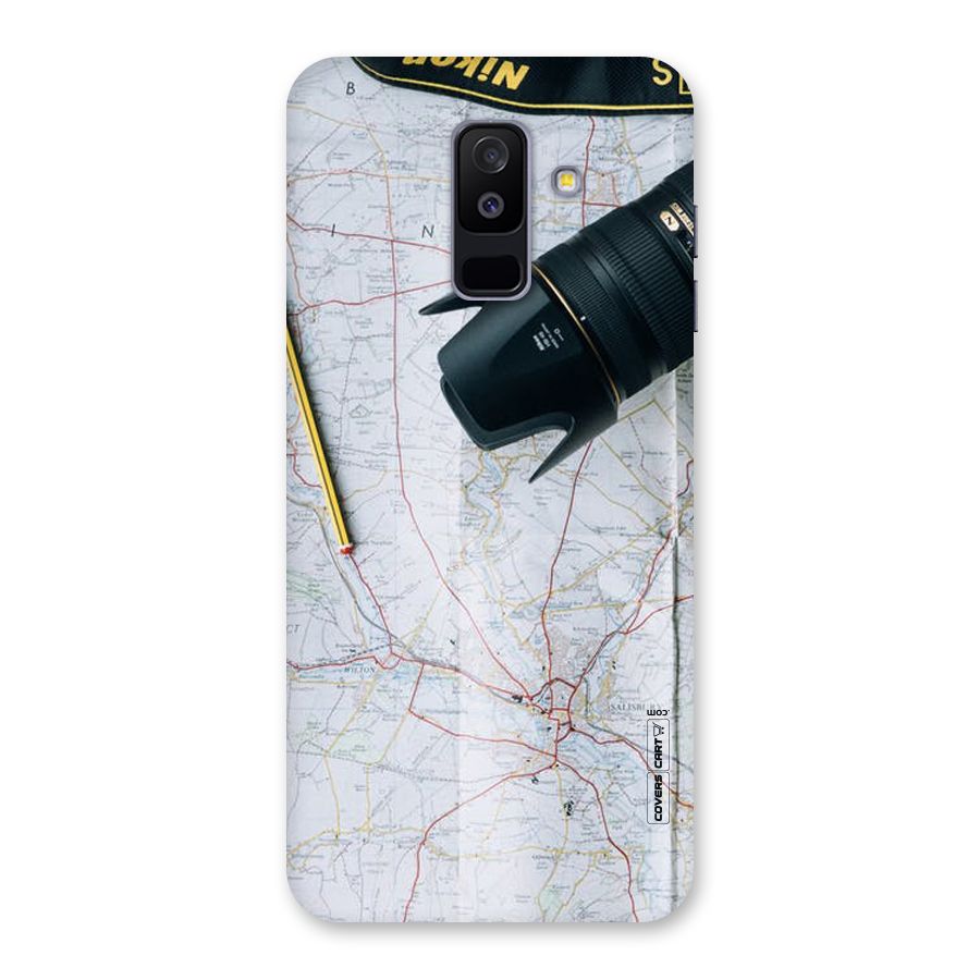 Map And Camera Back Case for Galaxy A6 Plus
