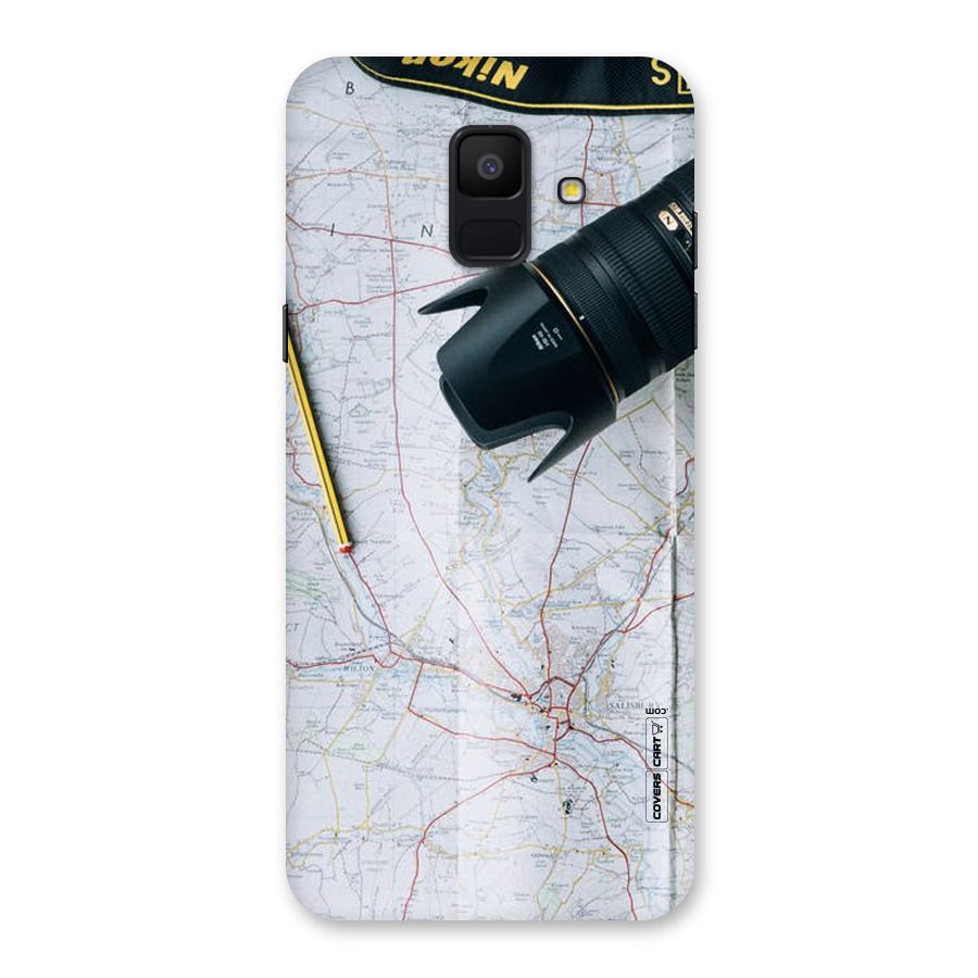 Map And Camera Back Case for Galaxy A6 (2018)