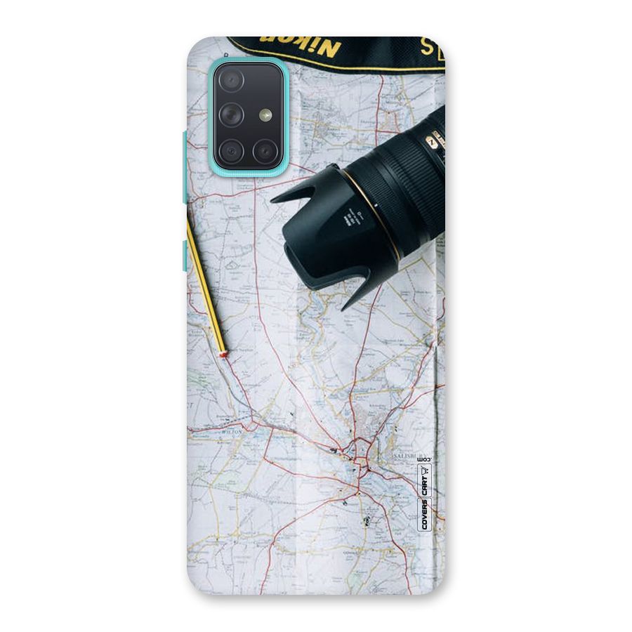Map And Camera Back Case for Galaxy A71