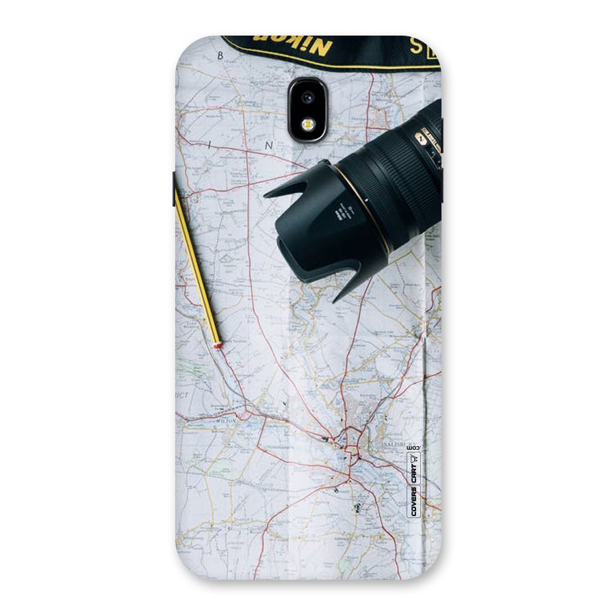 Map And Camera Back Case for Galaxy J7 Pro