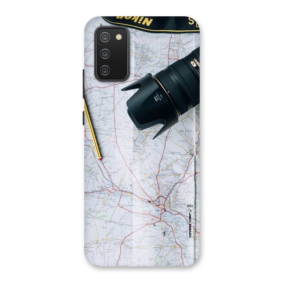 Map And Camera Back Case for Galaxy M02s