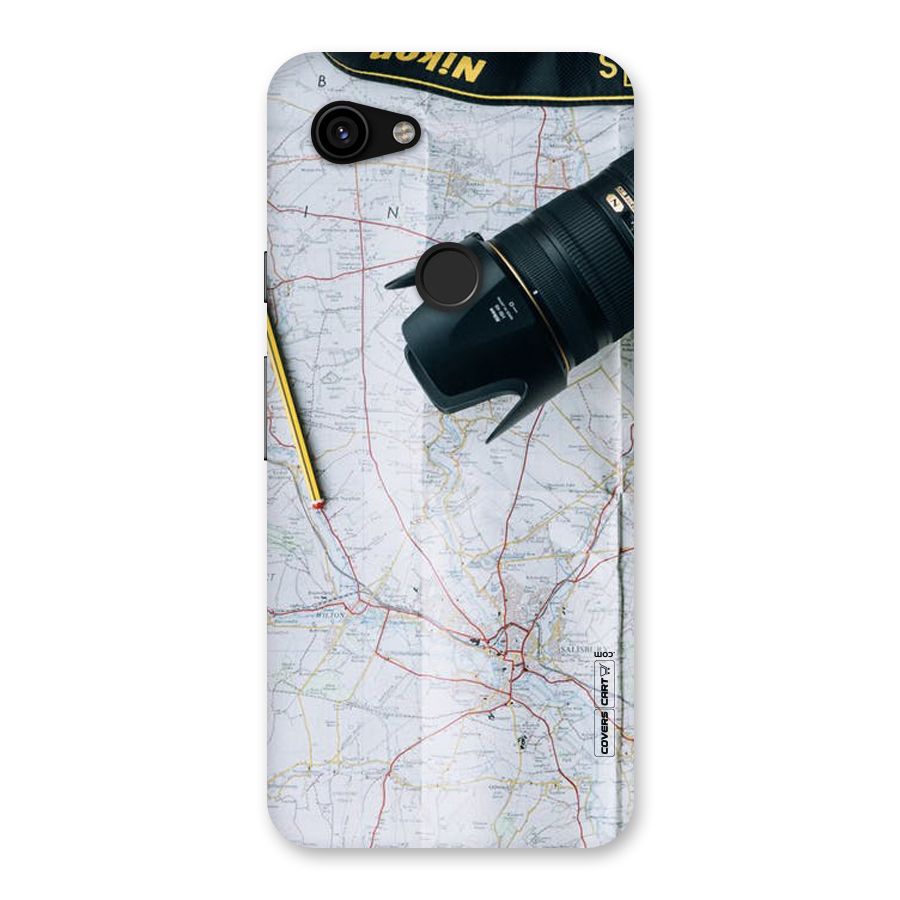 Map And Camera Back Case for Google Pixel 3a
