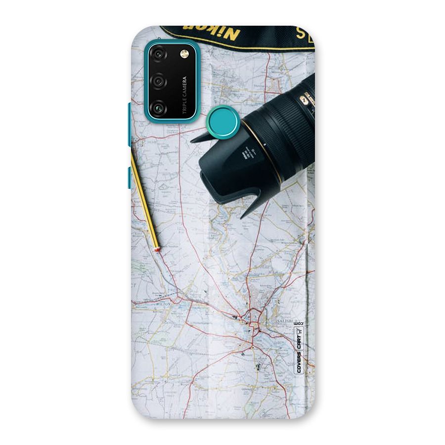 Map And Camera Back Case for Honor 9A