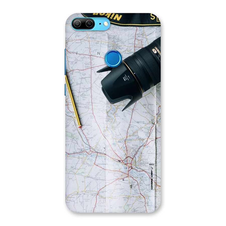 Map And Camera Back Case for Honor 9 Lite