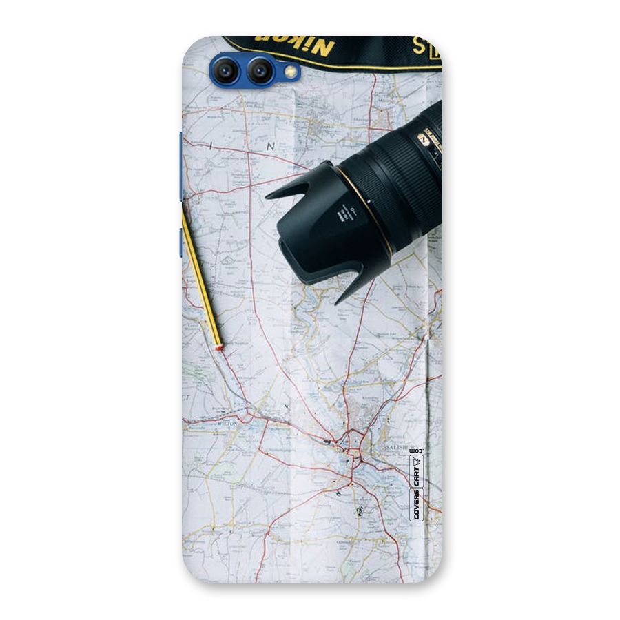 Map And Camera Back Case for Honor View 10