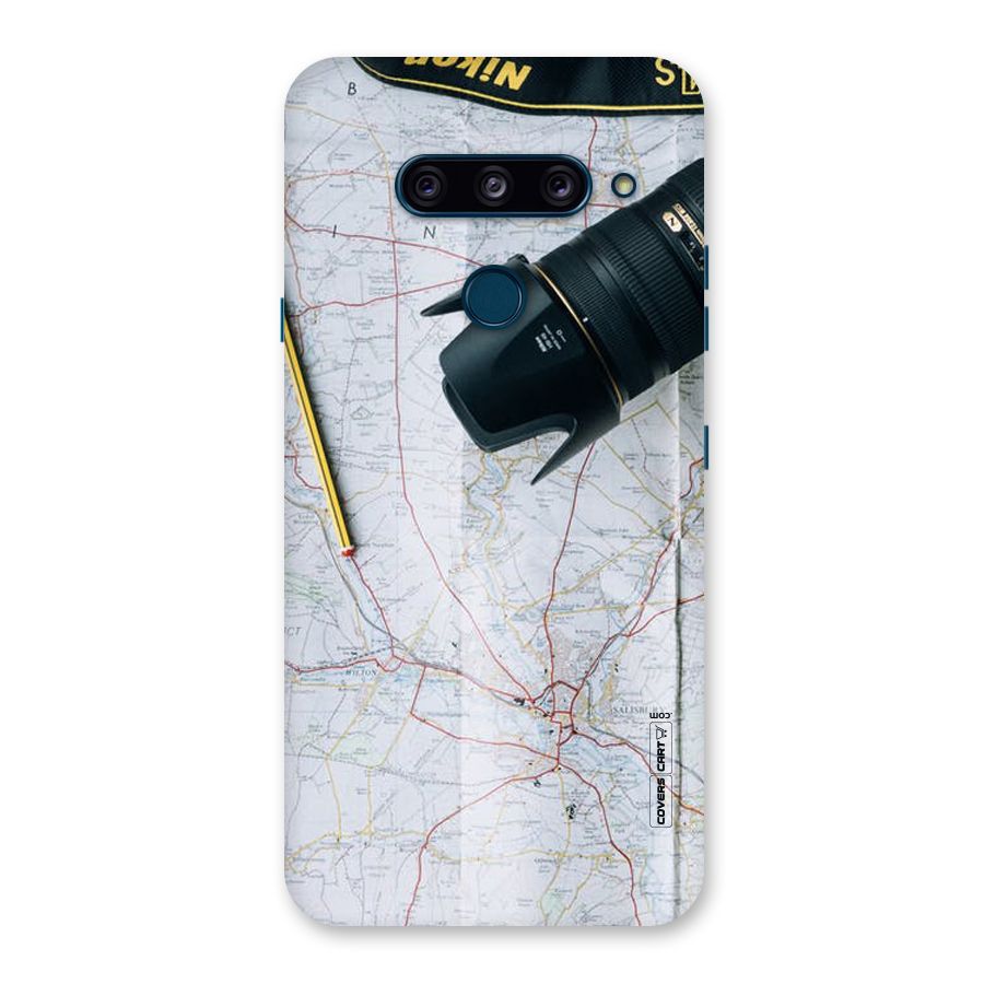 Map And Camera Back Case for LG  V40 ThinQ