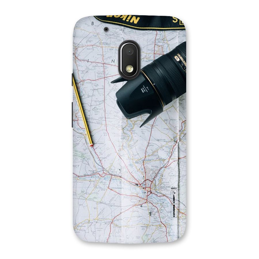 Map And Camera Back Case for Moto G4 Play