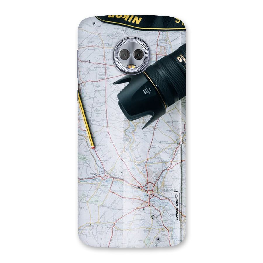 Map And Camera Back Case for Moto G6 Plus