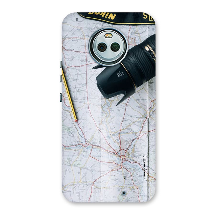 Map And Camera Back Case for Moto X4