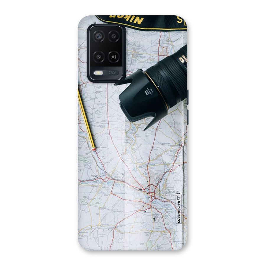Map And Camera Back Case for Oppo A54