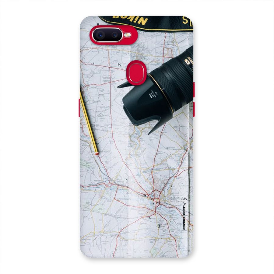 Map And Camera Back Case for Oppo F9 Pro