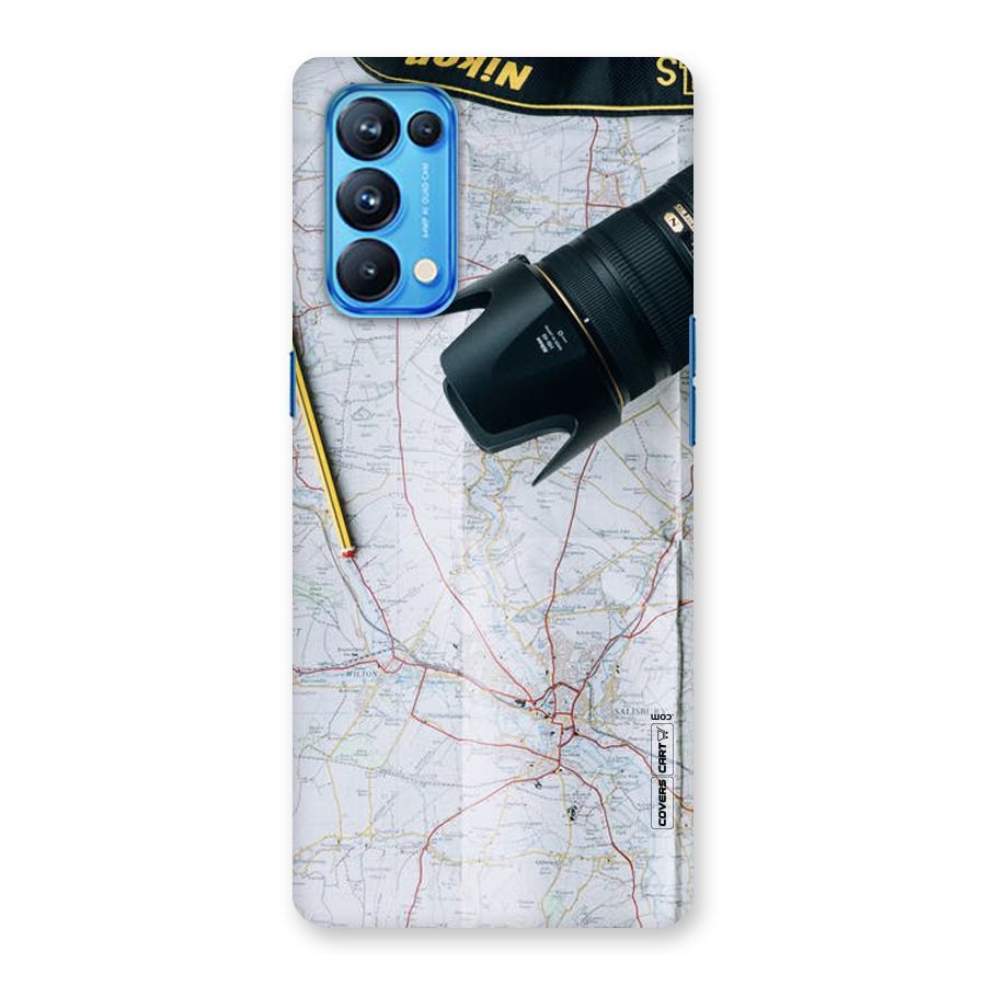 Map And Camera Back Case for Oppo Reno5 Pro 5G