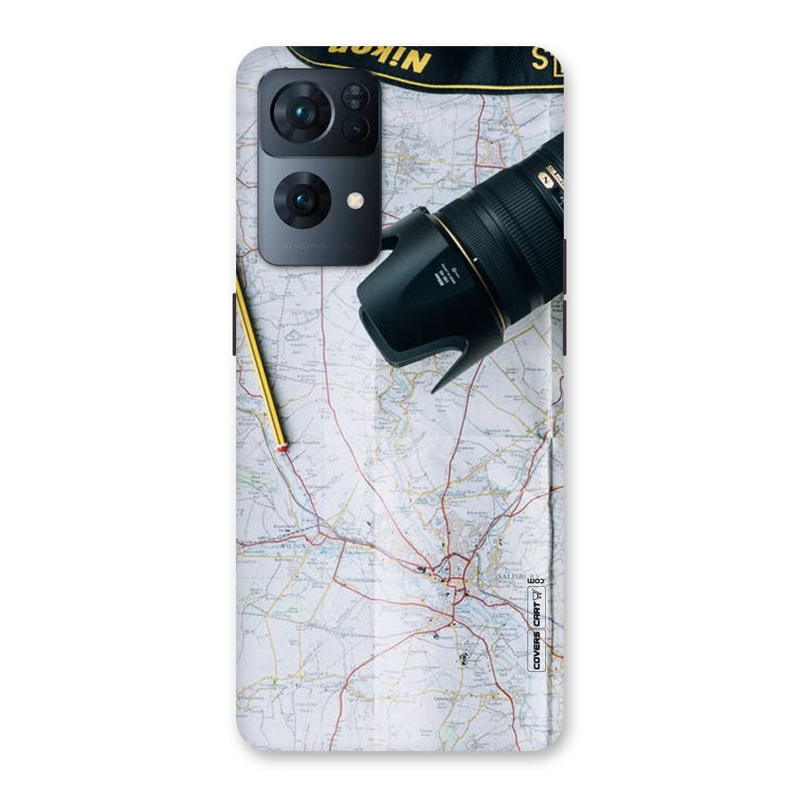 Map And Camera Back Case for Oppo Reno7 Pro 5G