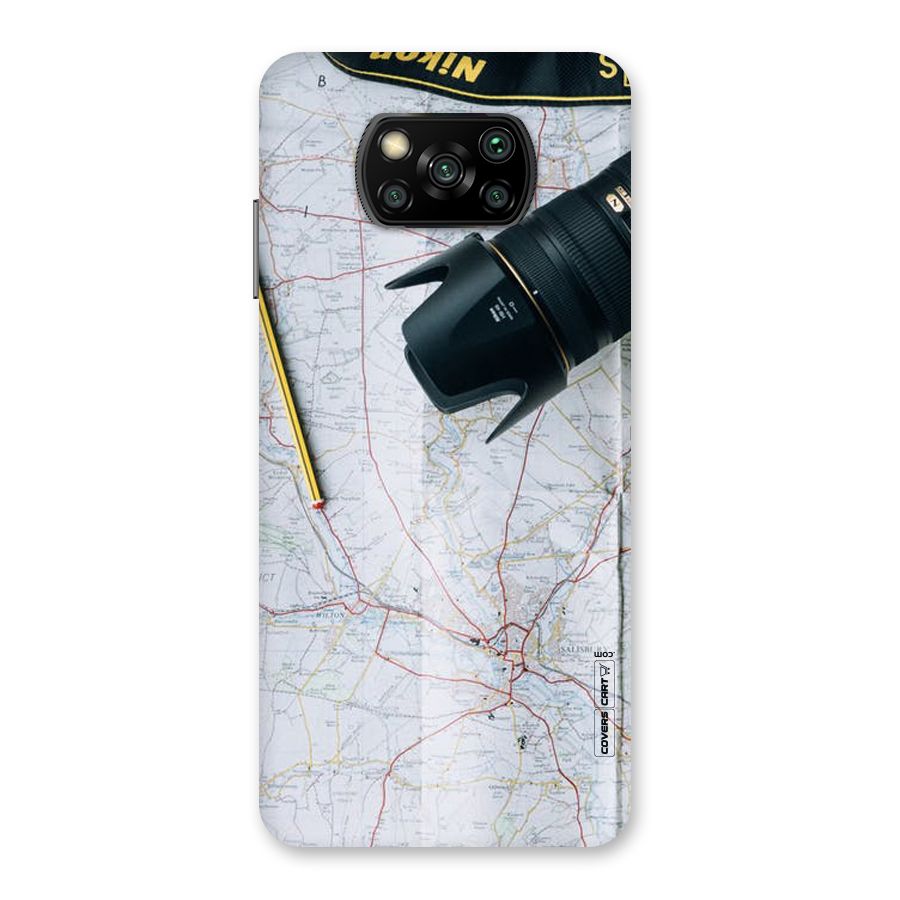 Map And Camera Back Case for Poco X3