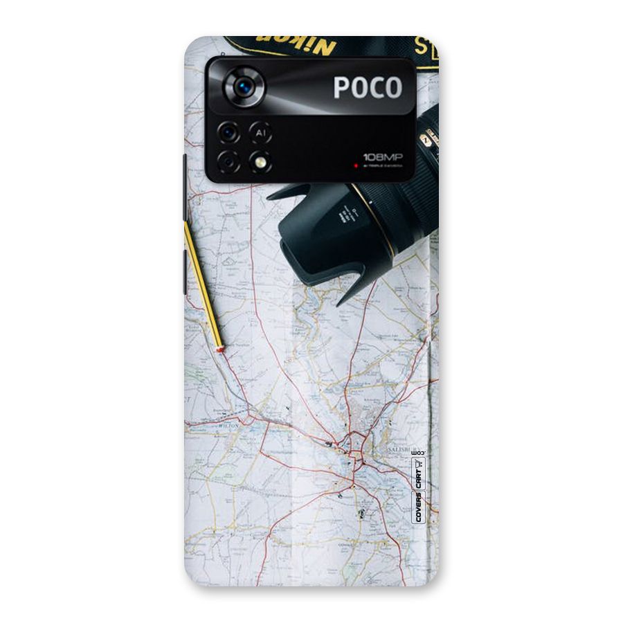Map And Camera Back Case for Poco X4 Pro 5G