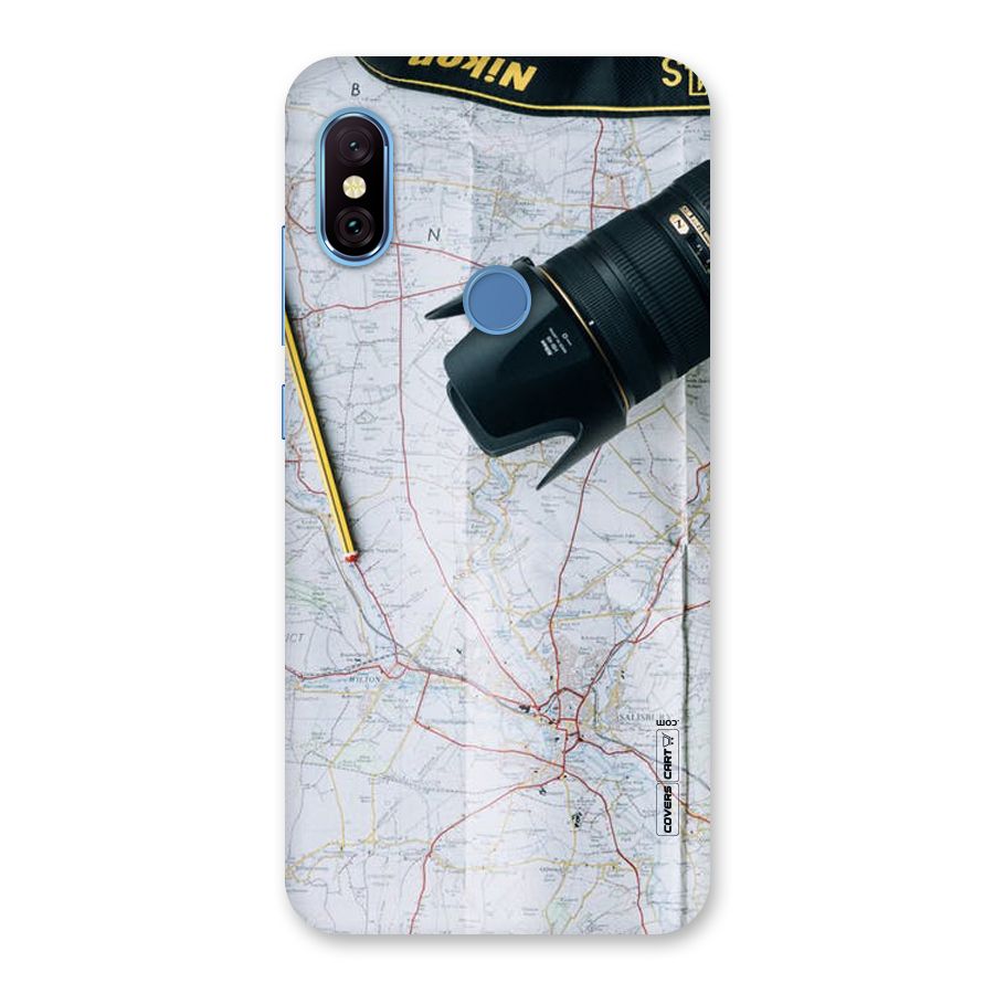 Map And Camera Back Case for Redmi Note 6 Pro