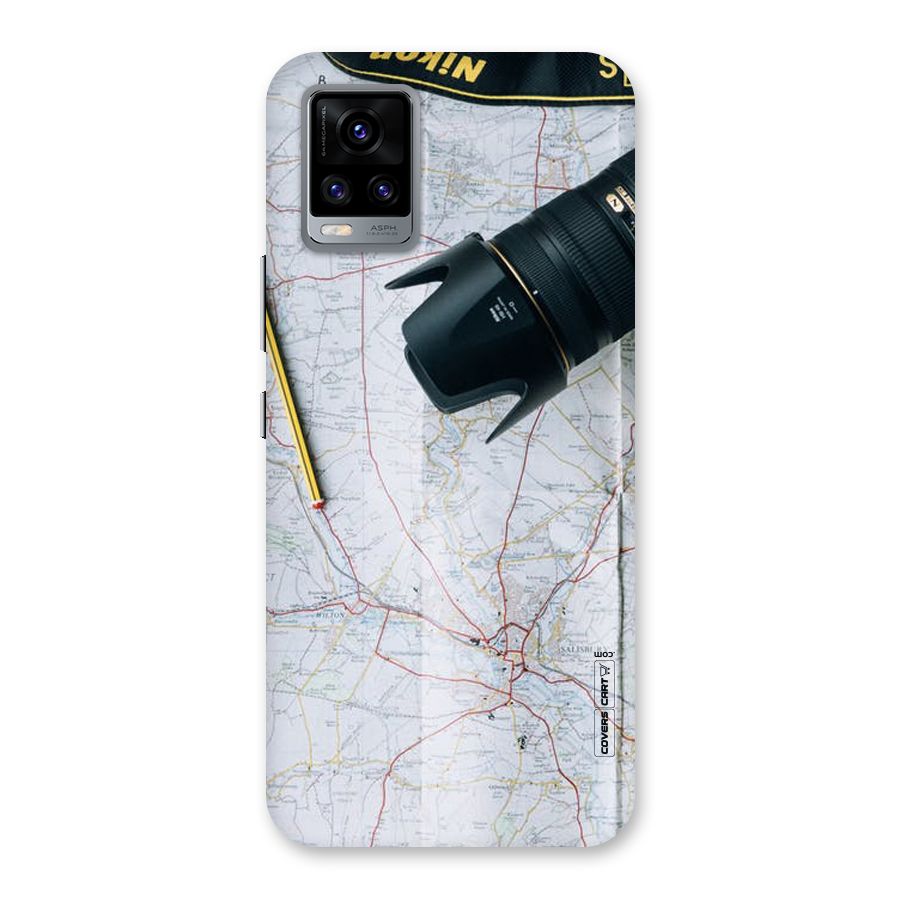 Map And Camera Back Case for Vivo V20