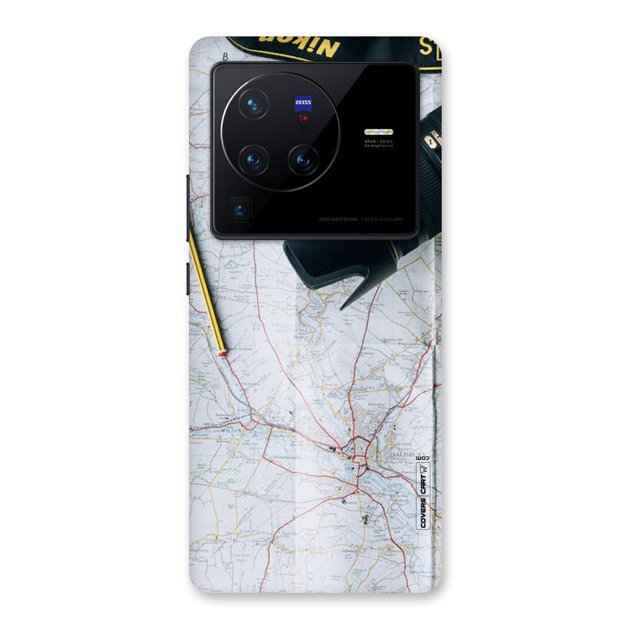 Map And Camera Back Case for Vivo X80 Pro