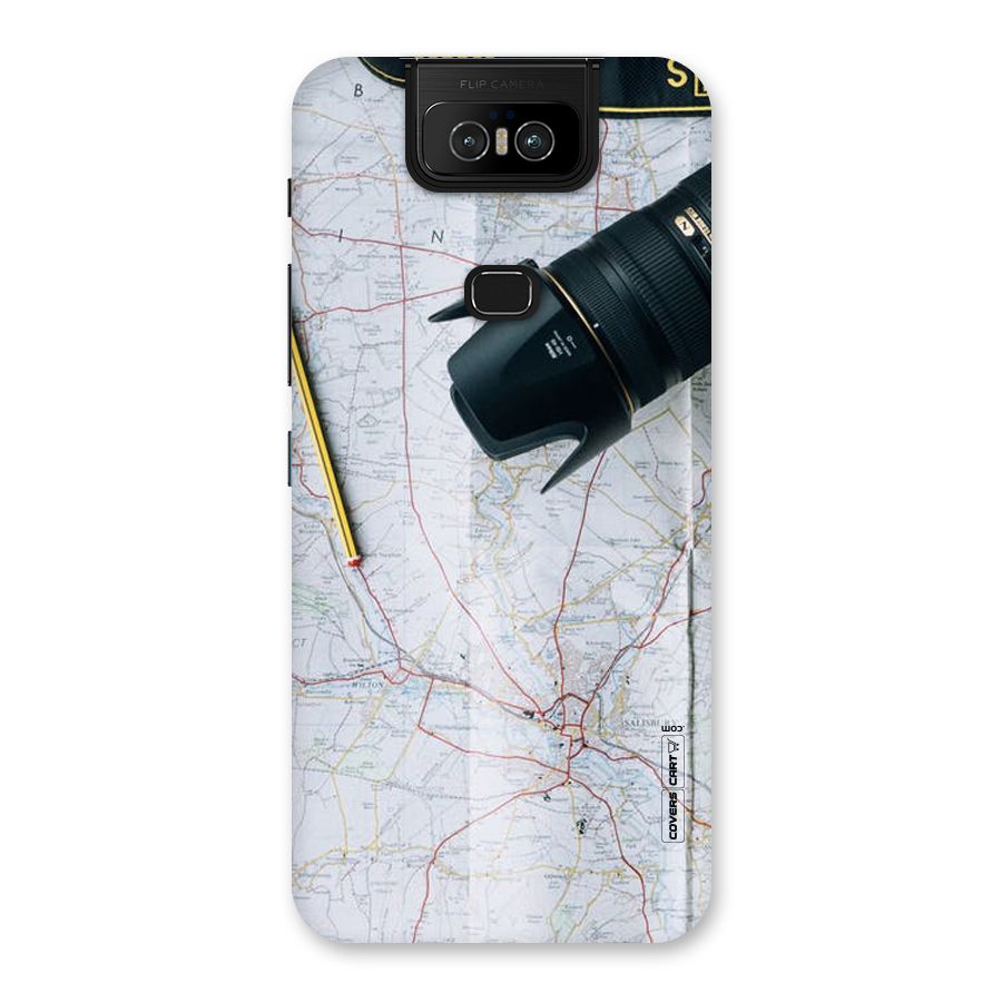 Map And Camera Back Case for Zenfone 6z