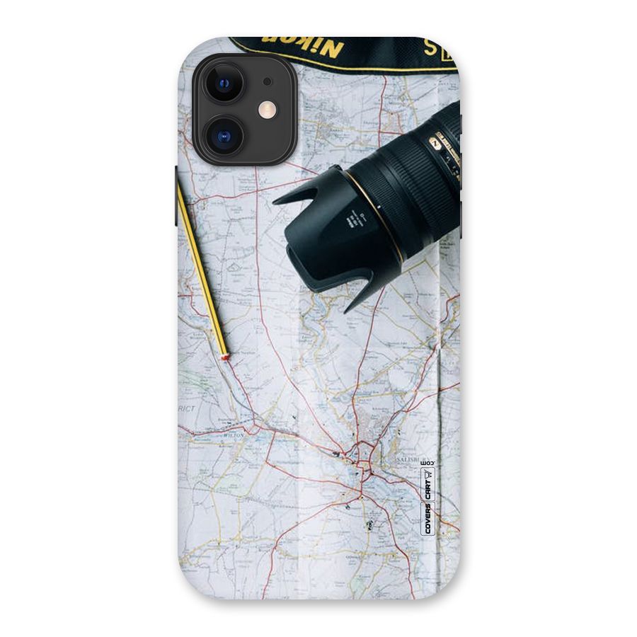 Map And Camera Back Case for iPhone 11