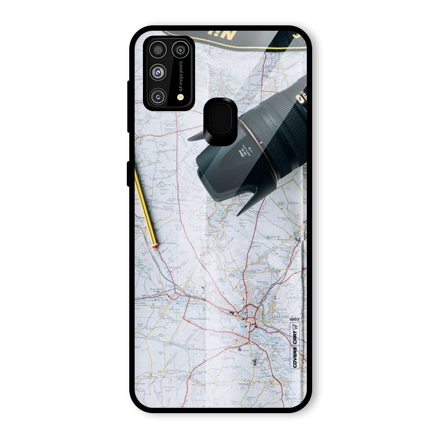 Map And Camera Glass Back Case for Galaxy F41