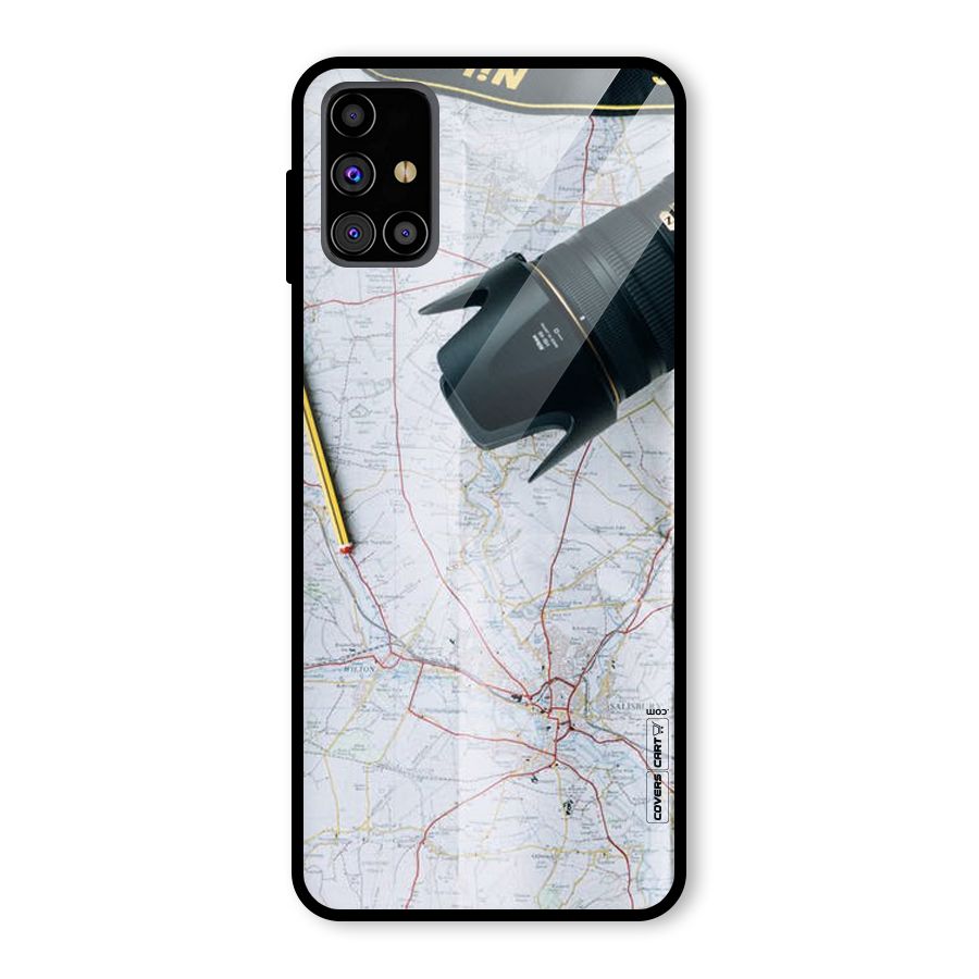 Map And Camera Glass Back Case for Galaxy M31s